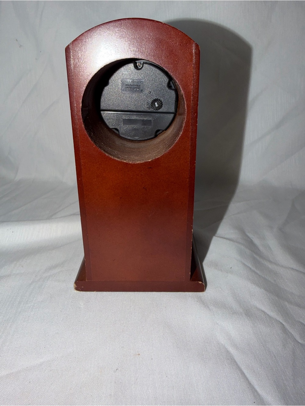 Vintage Wooden Desktop Arched Mantel Clock – 2 Drawer Trinket Jewelry Chest - Picture 5 of 10